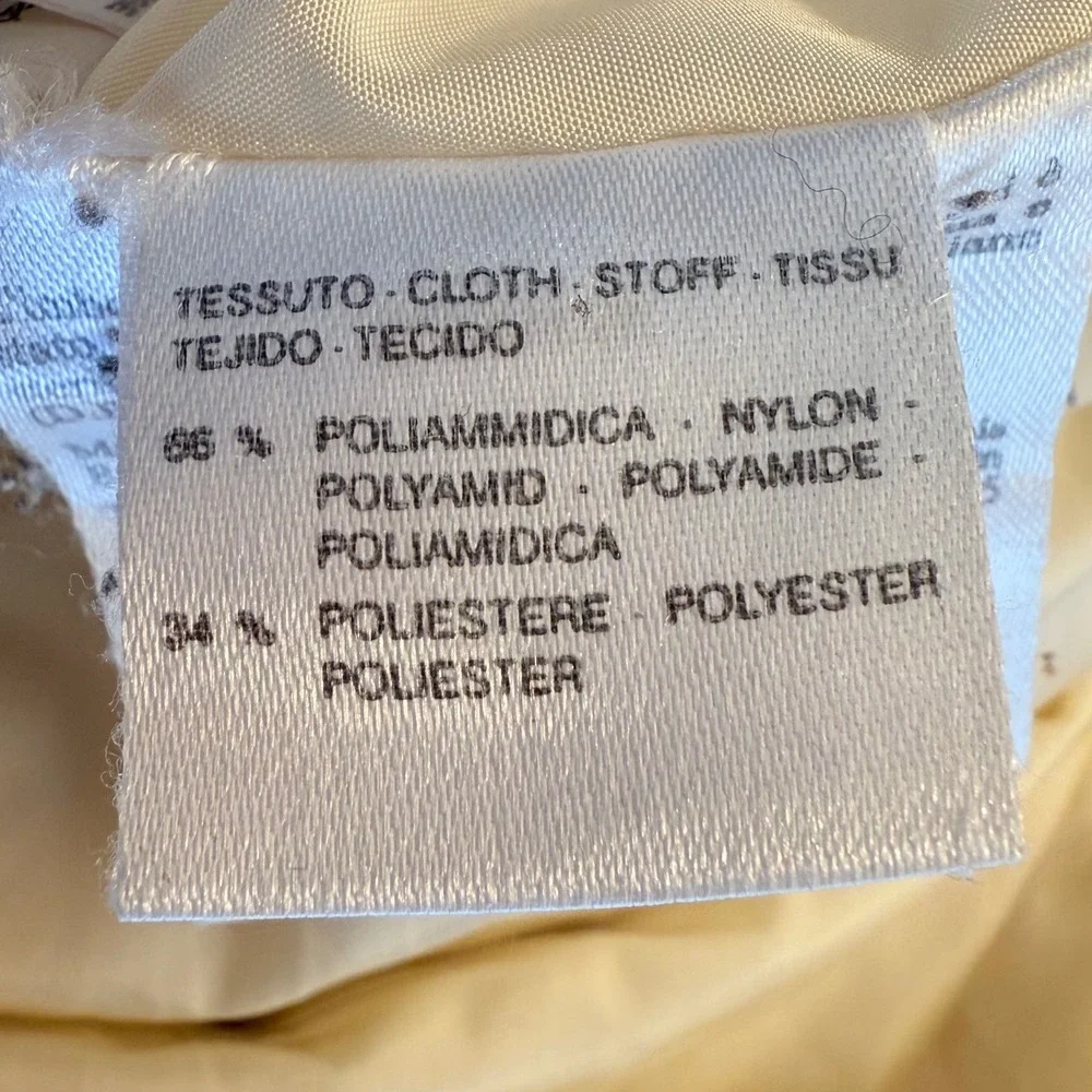 Weekend MaxMara Down Filled Long Length Belted Fur Trim Hood Women's Size 4 - Picture 10 of 14